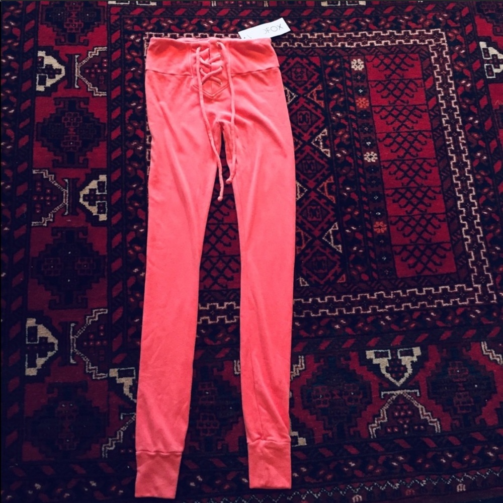 WILDFOX Fifi Skinny Lace up Sweats - Picture 4 of 5